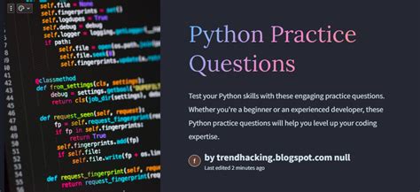 Good Basic Python Questions に対する画像結果