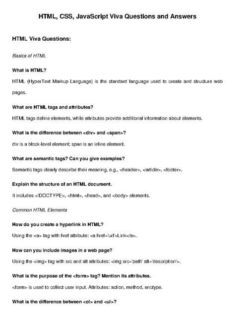 Toradh íomhá ar JavaScript Basic Viva Questions