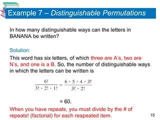Toradh íomhá ar Distinguishable Permutation Examples