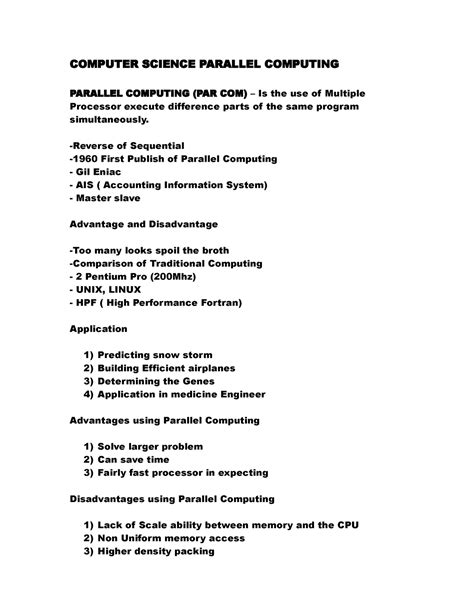Image result for Computer Science Parallel Computing
