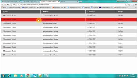 Image result for Create a Table Using Only JavaScript