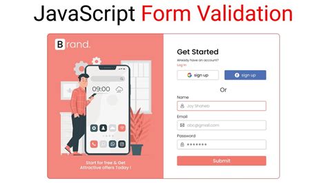 JavaScript Form Validation に対する画像結果