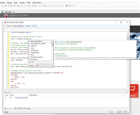 Toradh íomhá ar CoDeSys Python