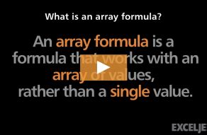 Image result for Excel Array Formula Tutorial