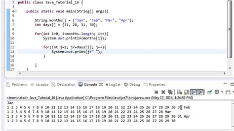 Image result for For Each Loop 2D Array Java