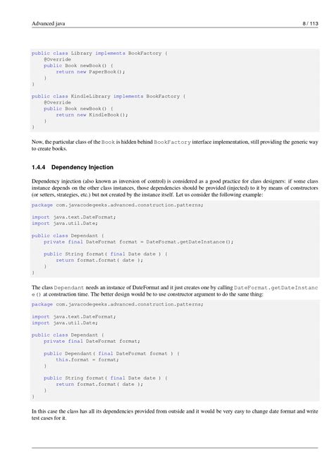 Toradh íomhá ar Advanced Java Notes