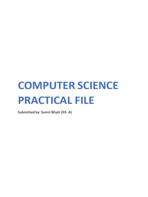 Computer Science Practical File Pic に対する画像結果