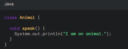 Image result for Polymorphism Java Code Line Example