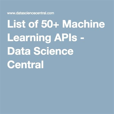 Toradh íomhá ar Data Science and Machine Learning APIs