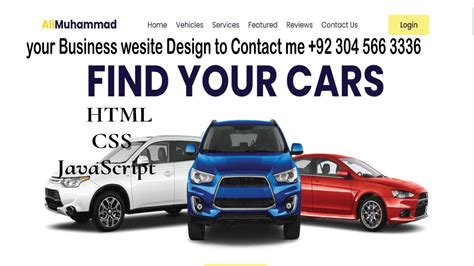 Image result for HTML CSS JavaScript Car Config