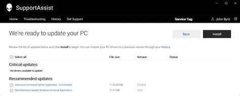 Toradh íomhá ar Alienware Support ASIST Memory Error
