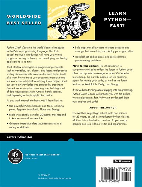 Afbeeldingsresultaten voor Python Crash Course