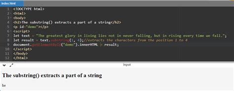Image result for JavaScript Substring