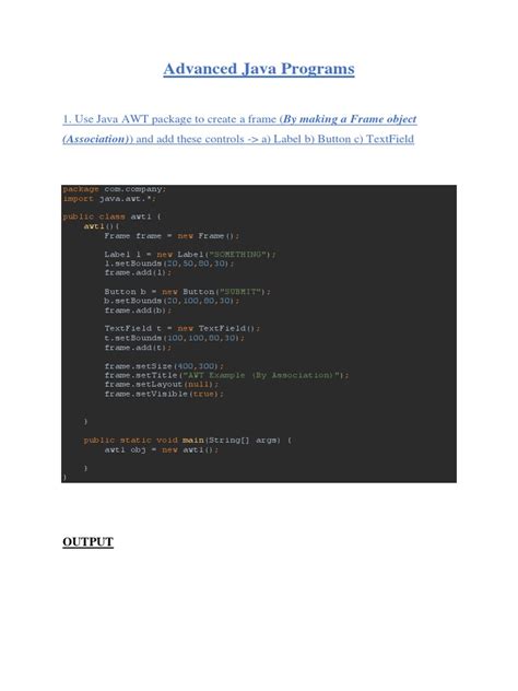Image result for Advanced Java Programs