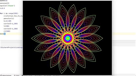 Image result for Python Turtle Round Flower Code