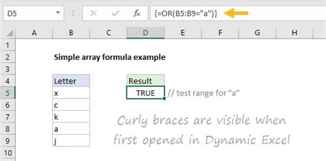 Image result for Excel Dynamic Array Formula Example