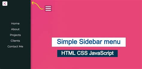 Menu HTML CSS JavaScript に対する画像結果