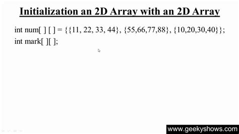 Image result for 2D Array Example Java