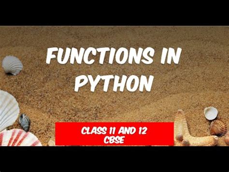 Afbeeldingsresultaten voor Functions in Python Class 12