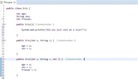 Image result for Java Class Constructor Example