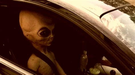 Image result for Alien Chasing Car