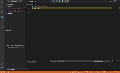 Visual Studio Code Python に対する画像結果