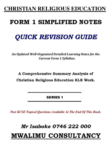 Image result for Computer Form 1 Notes Revision