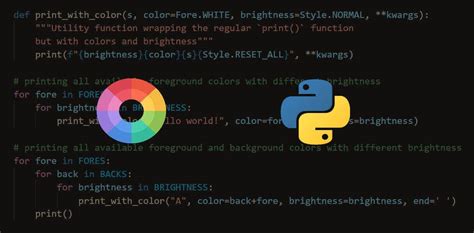 Basic Colour Python に対する画像結果