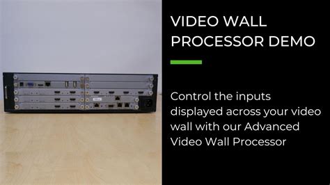 Advanced Video Wall Processor Demo - YouTube