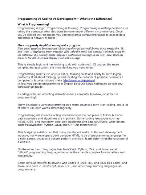 Image result for Computer Programming vs Coding