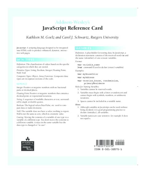 Image result for JavaScript Reference PDF
