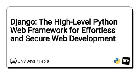 Image result for Django Framework in Python