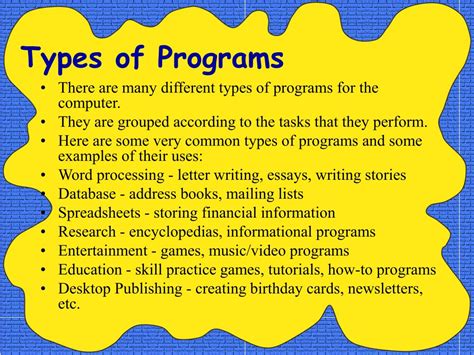 Types of Computer Programs に対する画像結果