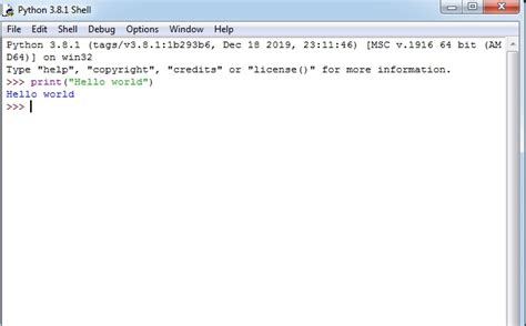 Python First Program HelloWorld に対する画像結果