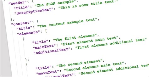 JSON File Example に対する画像結果