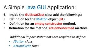 Image result for Java GUI Application Example