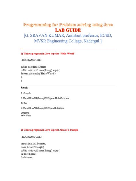 Image result for Java Lab Programs