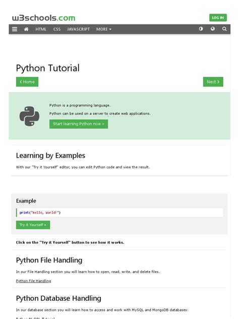 Image result for Python Tutorial PDF Deutsch