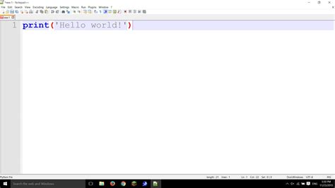 Python First Program HelloWorld に対する画像結果