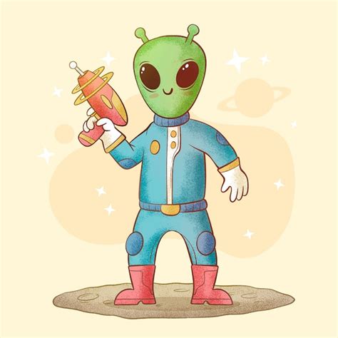 Adorable Alien Drawing Images - Free Download on Freepik