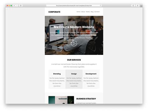 Image result for HTML in Email Example