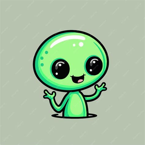 Premium Vector | Alien cartoon vector