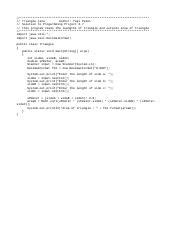 Image result for Triangle Java Code