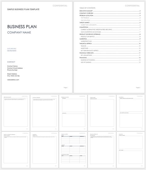 Free Simple Business Plan Templates | Smartsheet