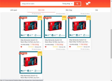 Image result for Shopee Website Bootstrap HTML CSS JavaScript
