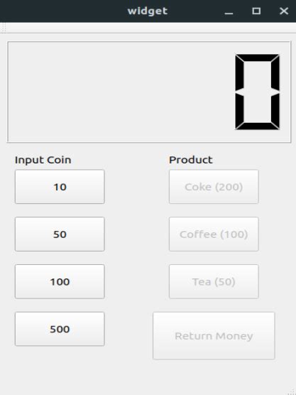 Image result for Vending Machine Java GUI