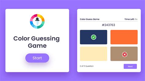 Image result for JavaScript Color Guessing Game
