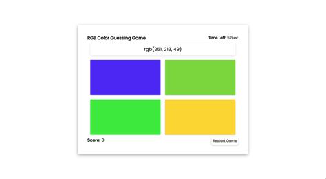 Image result for JavaScript Color Guessing Game