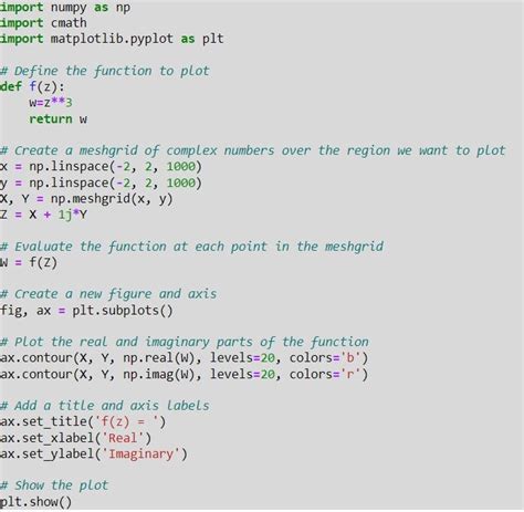 Image result for Python Plot Complex Numbers