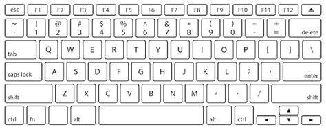 Toradh íomhá ar Computer Keyboard Vector Drawing